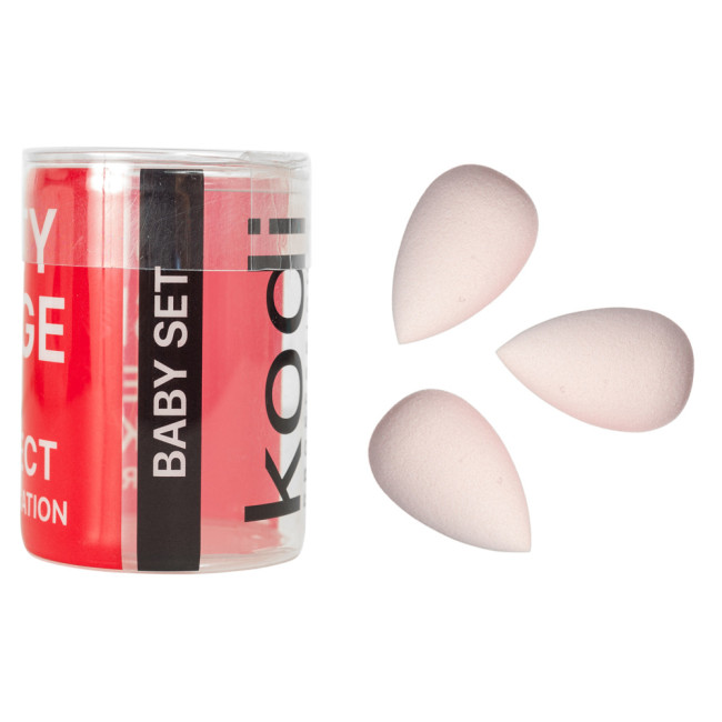 Set Mini-Schwämme zum Auftragen von Make-up BABY SET Kodi (3 Stk./Pack.) Set Mini-Schwämme zum Auftragen von Make-up BABY SET Kodi (3 Stk./Pack.)