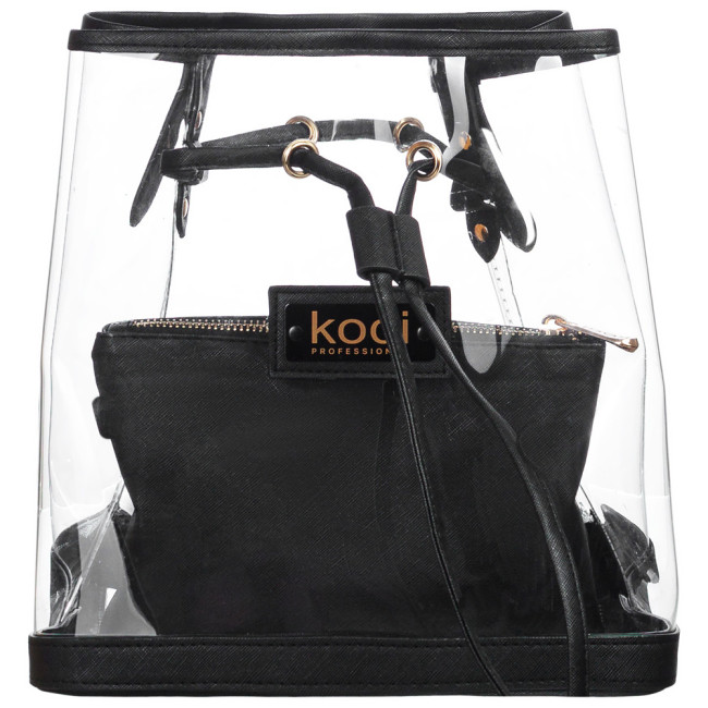 Transparent Shoulder Bag with Cosmetic Bag Inside