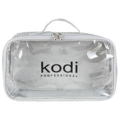 Cosmetic Bag Aquarium with Transparent Top, Color: Silver Honeycomb