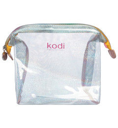 Transparent Cosmetic Bag with Shimmer