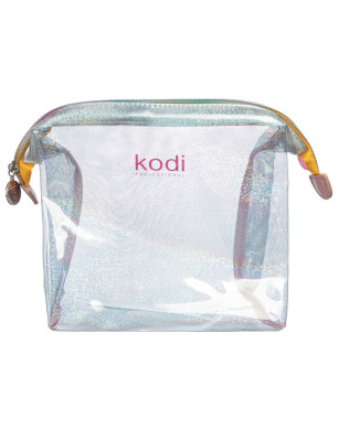 Transparent Cosmetic Bag with Shimmer