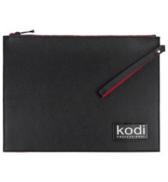 Kodi Professional Black Flat Cosmetic Bag 24х33 cm