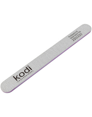 № 104 Straight Nail File 220/220 (Color: Gray, Size: 178/19/4)