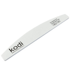 №12 Nail File Crescent 180/180 (Color: White, Size: 178/28/4)