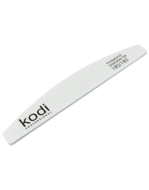 №12 Nail File Crescent 180/180 (Color: White, Size: 178/28/4)