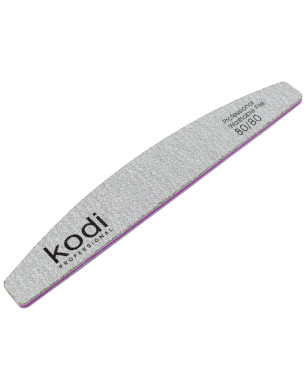 №121 Nail File Crescent 80/80 (Color: Light Gray, Size: 178/28/4)
