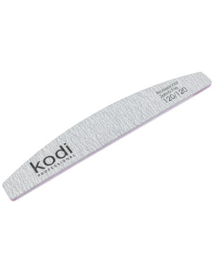 №123 Nail File Crescent 120/120 (Color: Light Gray, Size: 178/28/4)