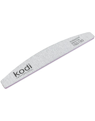 №124 Nail File Crescent 150/150 (Color: Light Gray, Size: 178/28/4)