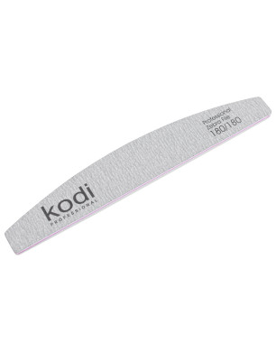 №125 Nail File Crescent 180/180 (Color: Light Gray, Size: 178/28/4)
