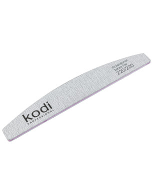 №126 Nail File Crescent 220/220 (Color: Light Gray, Size: 178/28/4)