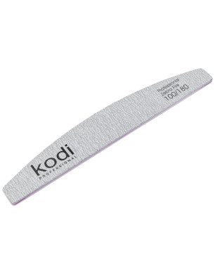 №127 Nail File Crescent 100/180 (Color: Light Gray, Size: 178/28/4)