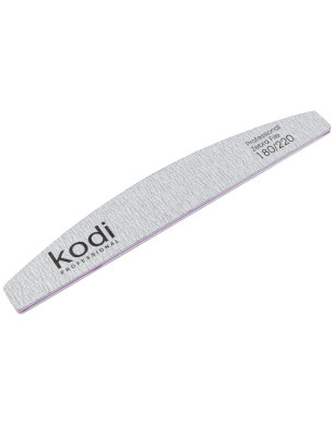 №128 Nail File Crescent 180/220 (Color: Light Gray, Size: 178/28/4)