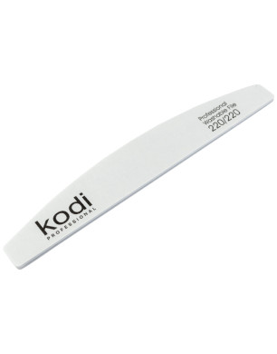 №13 Nail File Crescent 220/220 (Color: White, Size: 178/28/4)