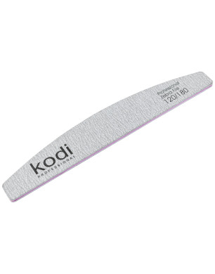 №130 Nail File Crescent 120/180 (Color: Light Gray, Size: 178/28/4)
