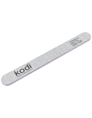 №133 Nail File Straight " 100/100 (Color: Light Gray, Size: 178/19/4)