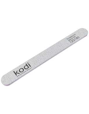 №141 Nail File Straight 120/180 (Color: Light Gray, Size: 178/19/4)