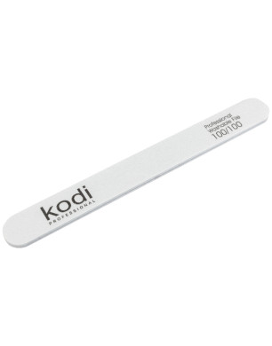 № 18 Straight Nail File 100/100 (Color: White, Size: 178/19/4)