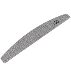 №180 Replaceable File Crescent 100 Grit (Color: Brown, Size 178/28 mm), 25 pcs/pack