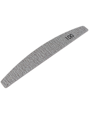 №180 Replaceable File Crescent 100 Grit (Color: Brown, Size 178/28 mm), 25 pcs/pack