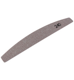 №182 Replaceable File Crescent 240 Grit (Color: Brown, Size 178/28 mm), 25pcs/pack