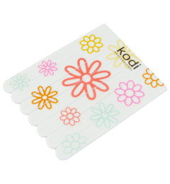 №193 Children's Nail Files 220/400, 7 pcs in a Set (Color: White, Size: 57 * 72 * 3 mm)