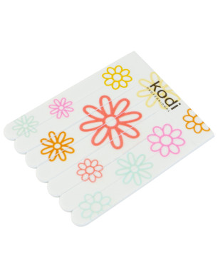 №193 Children's Nail Files 220/400, 7 pcs in a Set (Color: White, Size: 57 * 72 * 3 mm)