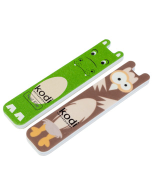 №197 Children's Set for Nails: File 180/220 Hippo, Polisher 400/300 Owlet