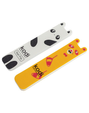 №199 Children’s Set for Nails: Nail File 180/220 Panda, Polisher 400/300 Raccoon