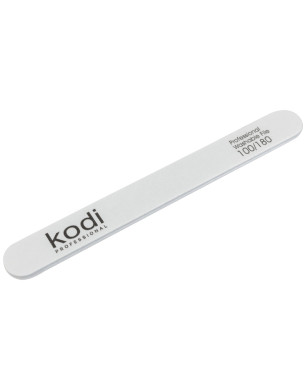 № 22 Straight Nail File 100/180 (Color: White, Size: 178/19/4)