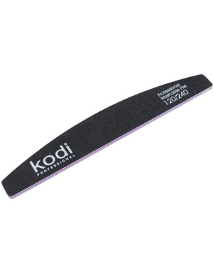 № 43 Nail File "Crescent" 120/240 (Color: Black, Size: 178/28/4)