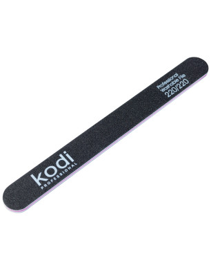 № 49 Straight Nail File 220/220 (Color: Black, Size: 178/19/4)