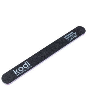 № 53 Straight Nail File 120/180 (Color: Black, Size: 178/19/4)