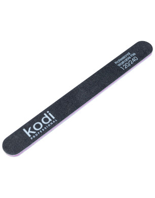 № 54 Straight Nail File 120/240 (Color: Black, Size: 178/19/4)