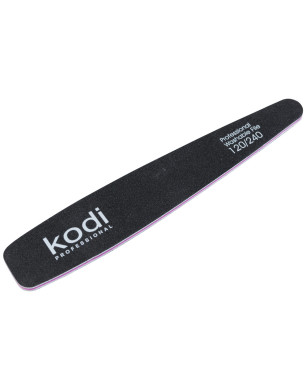 № 65 Cone Nail File 120/240 (Color: Black, Size: 178/32/4)