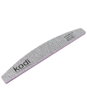 №66 Nail File Crescent 80/80 (Color: Brown, Size: 178/28/4)