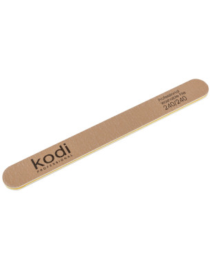 № 7 Straight Nail File 240/240 (Color: Golden, Size: 178/19/4)