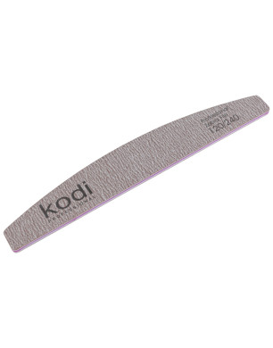 № 76 Nail File Crescent 120/240 (Color: Brown, Size: 178/28/4)