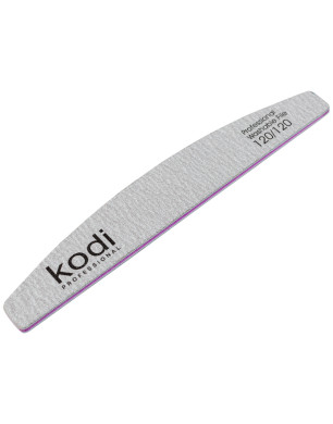 №90 Nail File Crescent 120/120 (Color: Gray, Size: 178/28/4)