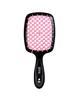  Soft Touch Hairbrush Black/Light Pink