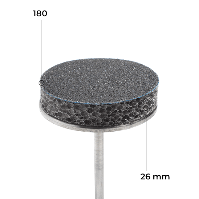 Buff-Disc 26 mm (schwarz, 180 Grit, 50 Stk.)