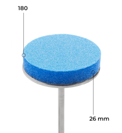 Disque buffer 26 mm (bleu, grain 180, 50 pcs)