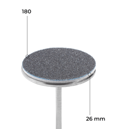 Disc 26 mm (schwarz, 180 Grit, mit Schaumstoffpolster, 50 Stk.)