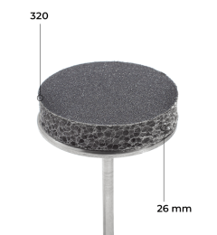 Disque buffer 26 mm (noir, grain 320, 50 pcs)