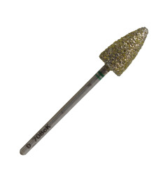 Diamond drill bit, 10.0 mm diameter, shape: rounded cone, hard abrasive, part length 15 mm, D_708cK