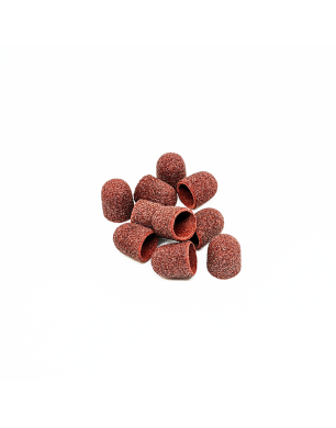 Kit de capuchons abrasifs pour pédicure, cylindre arrondi, grain 80, grain gros, diamètre 10,0 mm (10 pcs/paquet), Kp100cK