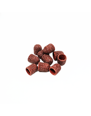 Kit de capuchons abrasifs pour pédicure, cylindre arrondi, grain 60, grain super dur, diamètre 10,0 mm (10 pcs/paquet), Kp100sK