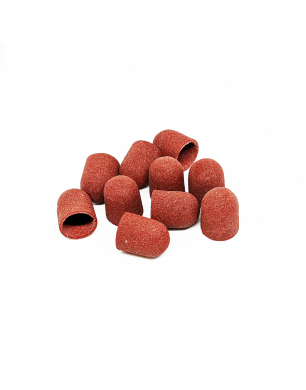 Set Schleifkappen für Pediküre, abgerundeter Zylinder, 320 Körnung, feine Körnung, Durchmesser 13,0 mm (10 Stk./Pack.), Kp130fK