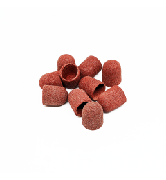 Set of pedicure caps rounded cylinder, 150 grit, medium abrasive, diameter 13.0 mm, (10pcs/up) Kp130mK