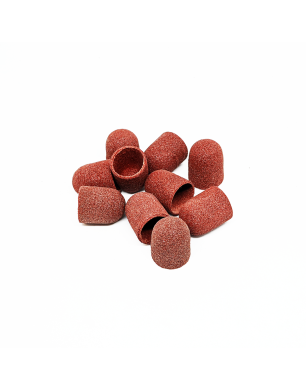 Schleifkappe für Pediküre, abgerundeter Zylinder, 150 Körnung, mittlere Körnung, Durchmesser 13,0 mm (10 Stk./Pack.) Kp130mK