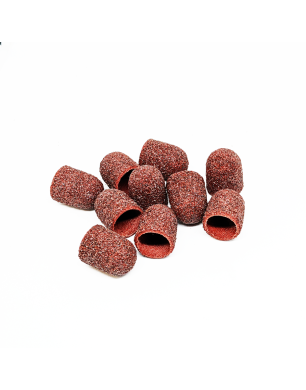 Kit de capuchons abrasifs pour pédicure, cylindre arrondi, grain 60, grain super dur, diamètre 13,0 mm (10 pcs/paquet), Kp130sK
